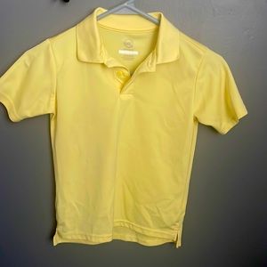 Yellow short sleeve uniform shirt size 6-7